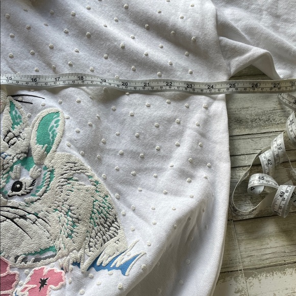 White Bunny Print Hoodie - Picture 5 of 9